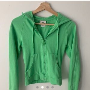 Y2K cropped Lacoste hoodie